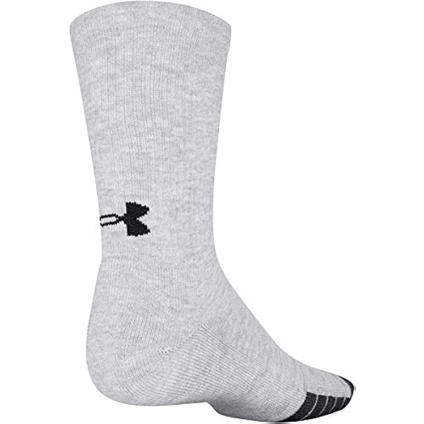 Under Armour Performance Tech Crew, Multipair Sokken, staal gesorteerd (3 paar), Large (3-pack), Staal gesorteerd (3 paar), Large